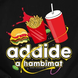 Addide a hambimat kapucnis pulóver (Fekete)