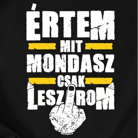 Értem mit mondasz női póló (Fekete)