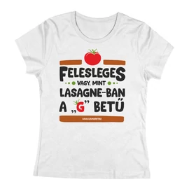 Felesleges vagy női póló (Fehér)