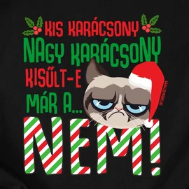Kis karácsony női póló (Fekete)