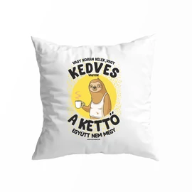Vagy korán kelek kis párna (Fehér)