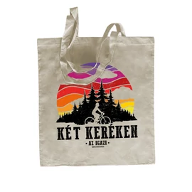 Két keréken az igazi vászontáska (Natur)