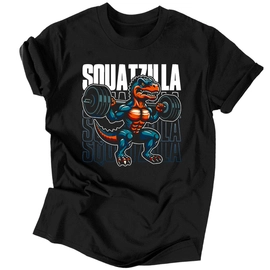 Squatzilla férfi póló (Fekete)