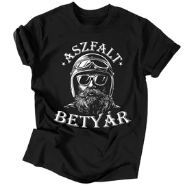 Aszfaltbetyár férfi póló (fekete)