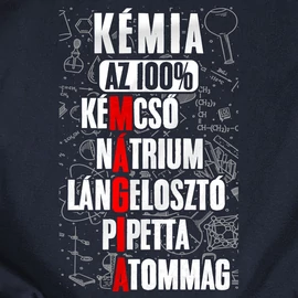 Kémia mint mágia férfi póló (Sötétkék)