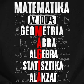 Matematika mint mágia férfi póló (Fekete)