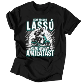 Nem vagyok lassú férfi póló (fekete)