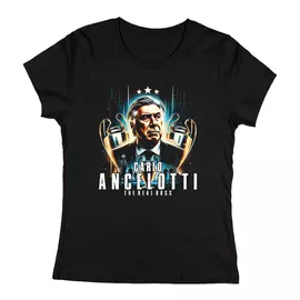 Carlo Ancelotti női póló (Fekete)