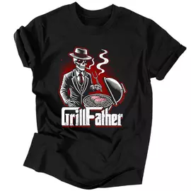 GrillFather férfi póló (Fekete)