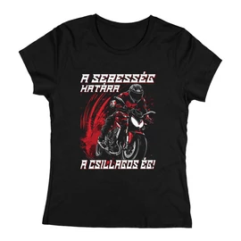 A sebesség határa női póló (fekete)
