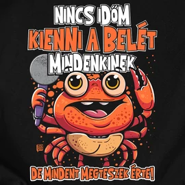 Nincs időm férfi póló (fekete)