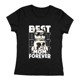 Best mom forever női póló (Fekete)