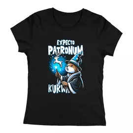 Expecto patronum női póló (fekete)