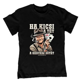 Ha kicsi a tét gyerek póló (Fekete)