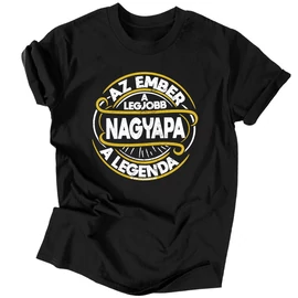 Nagypapa a legenda férfi póló (Fekete)