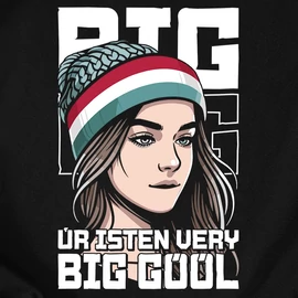 Very big góól szurkolói férfi póló (Fekete)