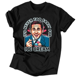 Ice cream férfi póló (Fekete)