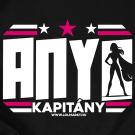 Anya kapitány női póló (Fekete)