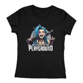 Playground női póló (Fekete)