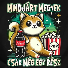 Csak még egy rész női póló (Fekete)