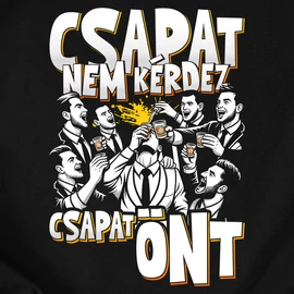 Vőlegény nem kérdez...  legénybúcsú póló szett (Fekete)