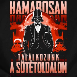 Találkozunk a sötétoldalon póló szett (Fekete)