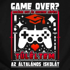 Túléltem az általános iskolát férfi póló (Fekete)