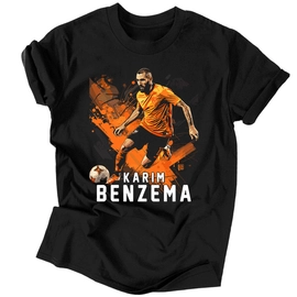 Karim Benzema Fan Art férfi póló (Fekete)