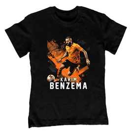 Karim Benzema Fan Art gyerek póló (Fekete)