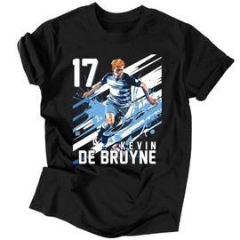 Kevin De Bruyne Fan Art férfi póló (Fekete)