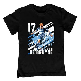 Kevin De Bruyne Fan Art gyerek póló (Fekete)
