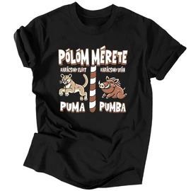 Pólóm mérete férfi póló (Fekete)
