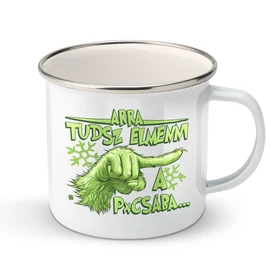 Arra tudsz elmenni fém bögre (Fehér)