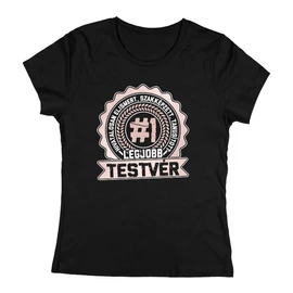 Tanusított legjobb testvér női póló (Fekete)