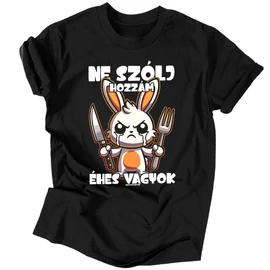 Ne szólj hozzám férfi póló (Fekete)