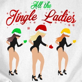  All the Jingle Ladies női póló (Fekete)