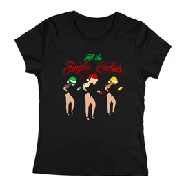  All the Jingle Ladies női póló (Fekete)