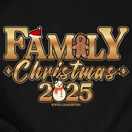 Family Christmas 2025 páros póló (Fekete)