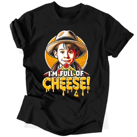 Full of cheese férfi póló (Fekete)