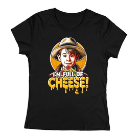 Full of cheese női póló (Fekete)