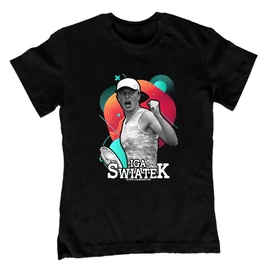 Iga Swiatek gyerek póló (Fekete)