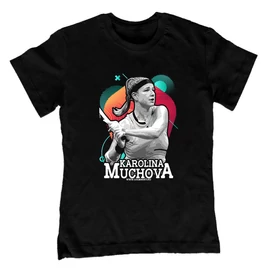 Karolina Muchova gyerek póló (Fekete)