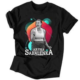 Aryna Sabalenka férfi póló (Fekete)