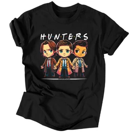 Hunters férfi póló (Fekete)