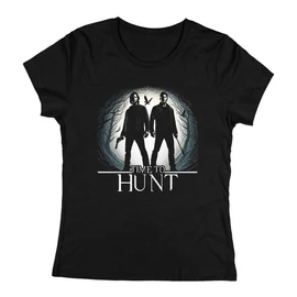 Time to hunt női póló (Fekete)