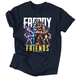 Freddy and friends férfi póló (Sötétkék)