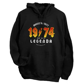 Megszületett egy legenda kapucnis pulcsi (Fekete)