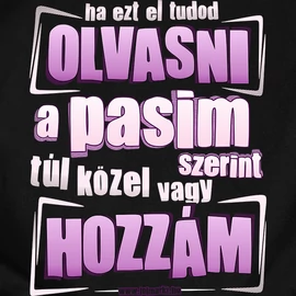 Ha ezt el tudod olvasni páros póló szett (Fekete-Fekete)