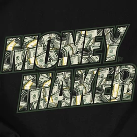 Money Maker/Money Spender kapucnis pulóverek (Fekete)