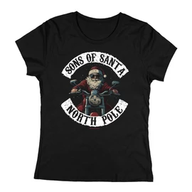 Sons of Santa női póló (Fekete)